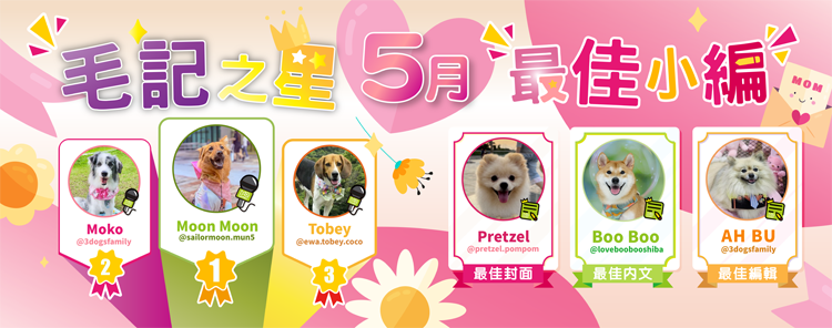 🎉5月毛記之星+小編🎊